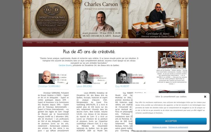 Screenshot of charlescarson.com