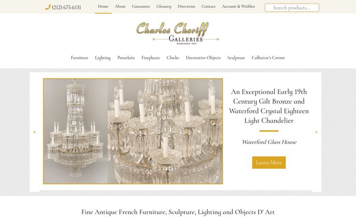Screenshot of charlescheriffgalleries.com