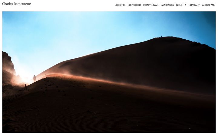 Screenshot of charlesdamourette.com