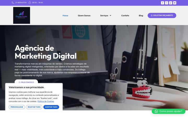 Screenshot of charlesfonte.com
