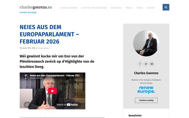 Skærmbillede af charlesgoerens.eu