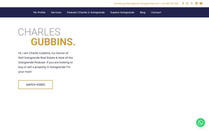 Screenshot of charlesgubbins.com