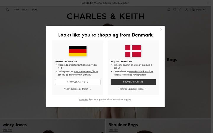 Screenshot of charleskeith.eu