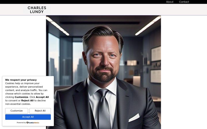 Screenshot of charleslundy.com