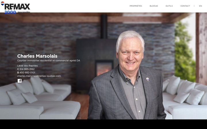 Screenshot of charlesmarsolais.com