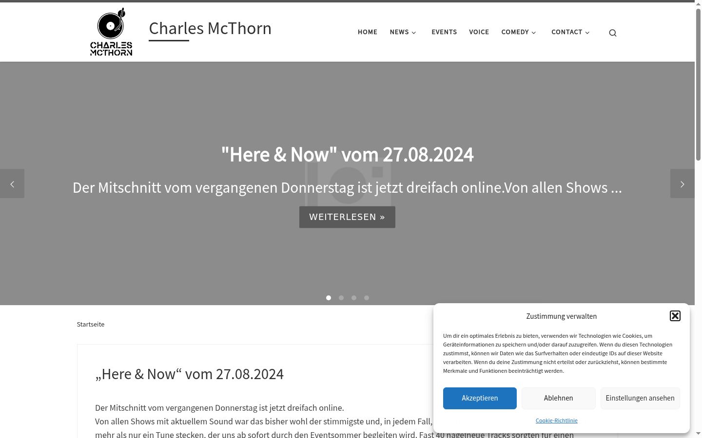 Screenshot tal-banner tal-kunsens muri qabel kwalunkwe interazzjoni