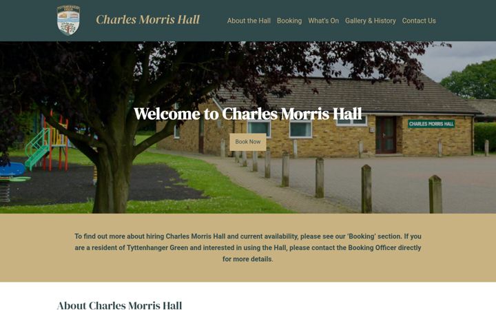 Screenshot di charlesmorrishall.org.uk