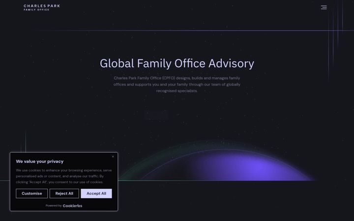 Screenshot of charlesparkfamilyoffice.com