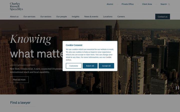 Screenshot of charlesrussellspeechlys.com