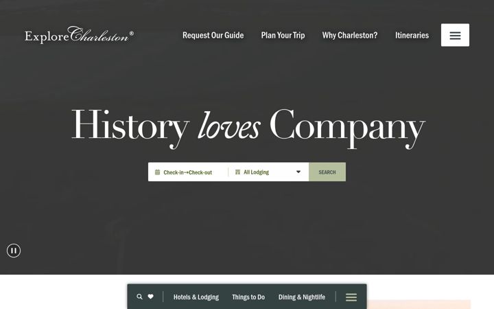 Screenshot ta' charlestonscusa.co.uk