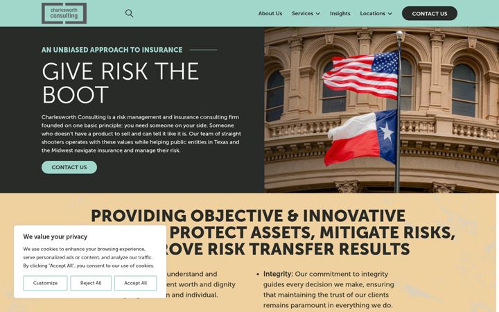 Screenshot of charlesworthconsulting.com