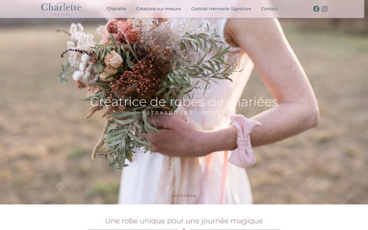 Screenshot of charlette-couture.com
