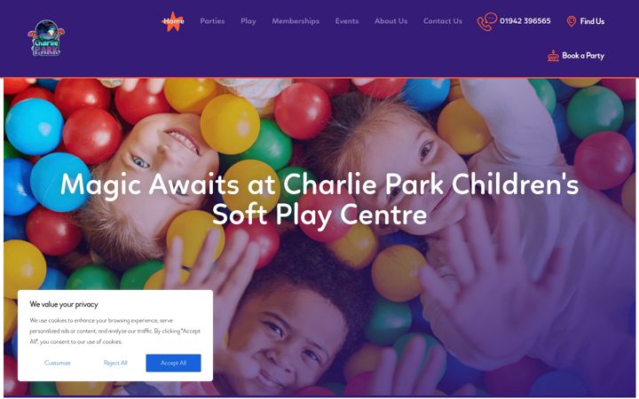 Screenshot ta' charlie-park.co.uk
