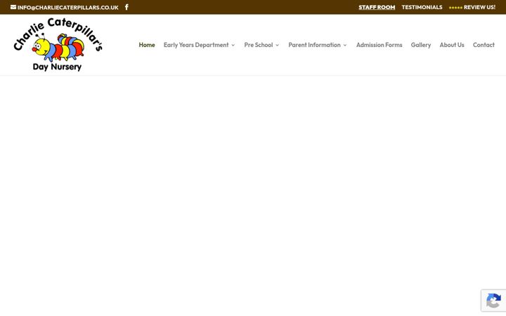 Screenshot ta' charliecaterpillars.co.uk