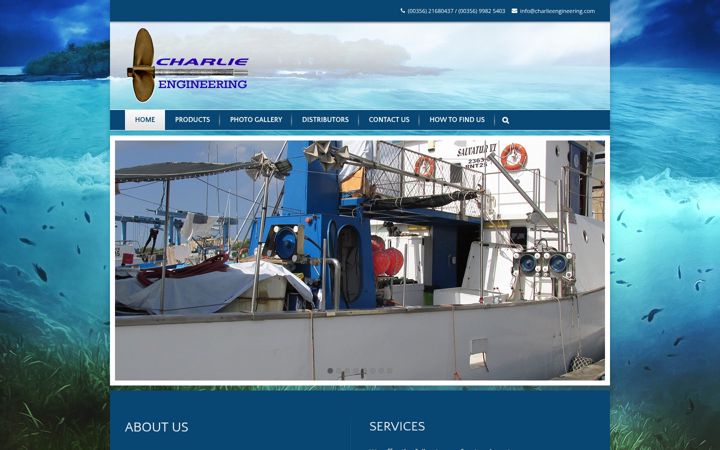 Screenshot of charlieengineering.com
