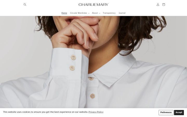 Screenshot of charliemary.com