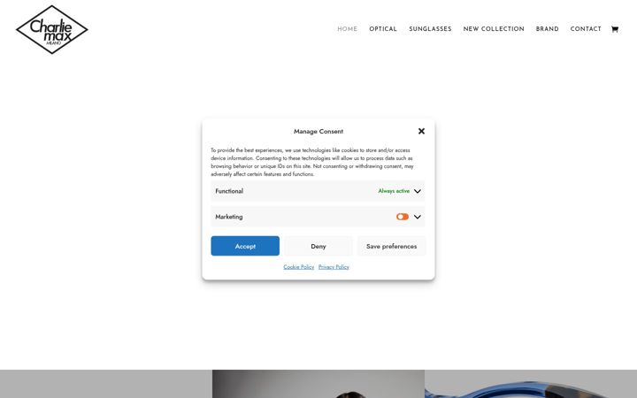 Screenshot of charliemaxmilano.com