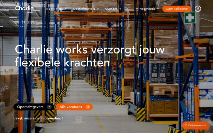 Skærmbillede af charlieworks.eu