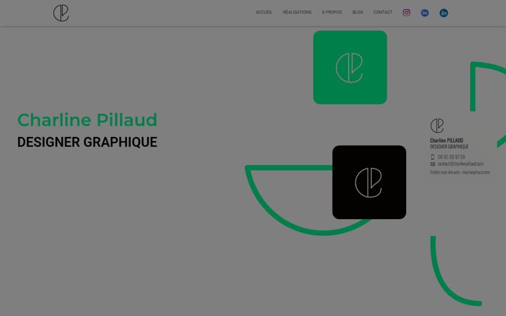 Screenshot of charlinepillaud.com