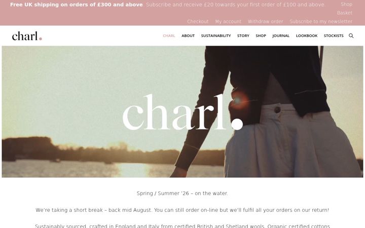 Screenshot ta' charlknitwear.co.uk