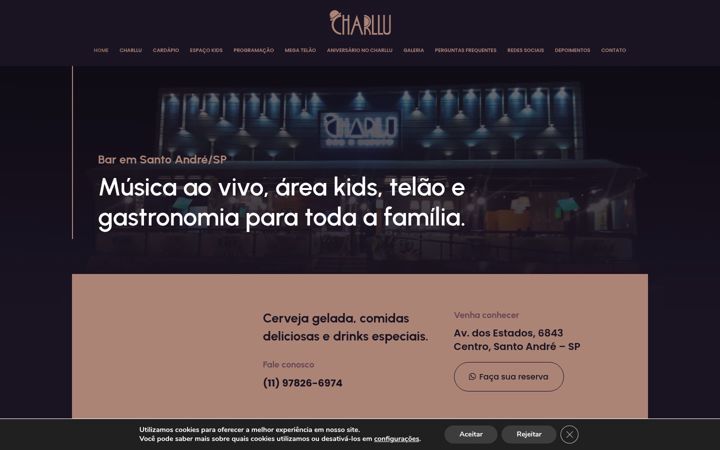 Captură de ecran a charllu.com.br