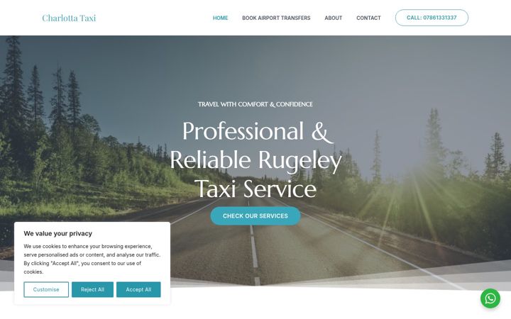 Screenshot of charlottataxi.com