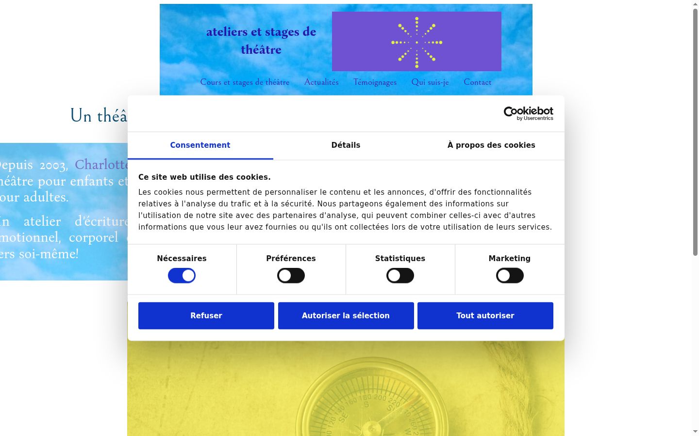 Snímka obrazovky banera súhlasu zobrazeného pred akoukoľvek interakciou