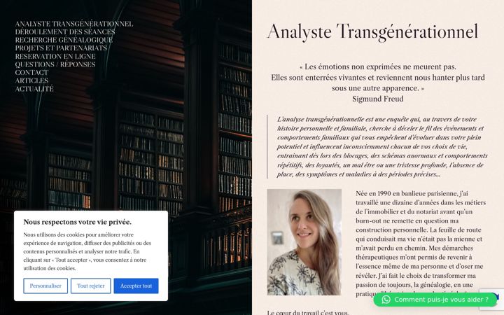 Skjámynd af charlotte-genealogie.fr
