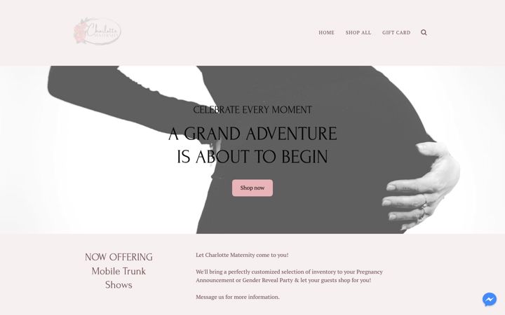 Képernyőkép: charlotte-maternity.com