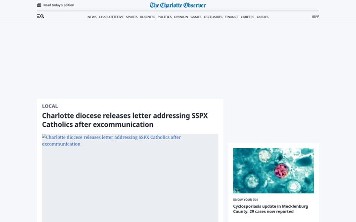 Screenshot of charlotte.com