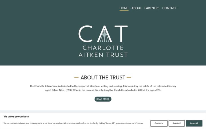 Screenshot ta' charlotteaitkentrust.org.uk