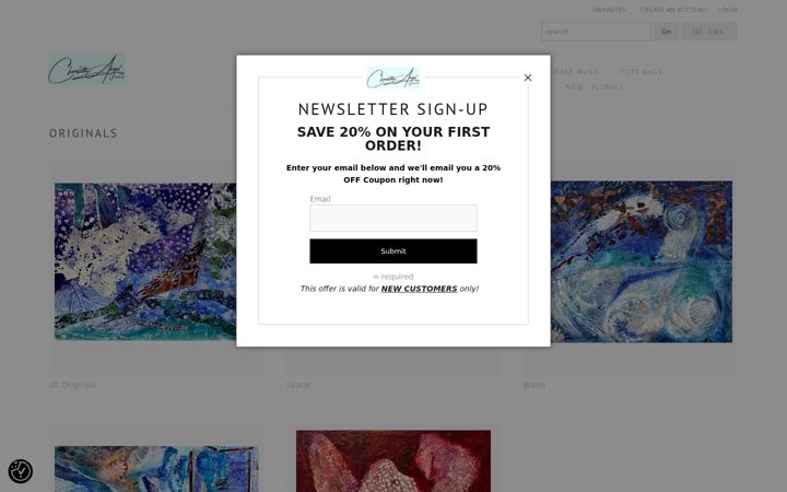 Screenshot of charlotteangel.com