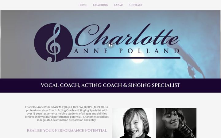 Screenshot of charlotteannepolland.com