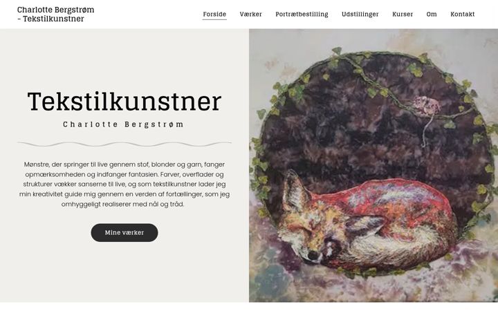 Screenshot of charlottebergstroem.com