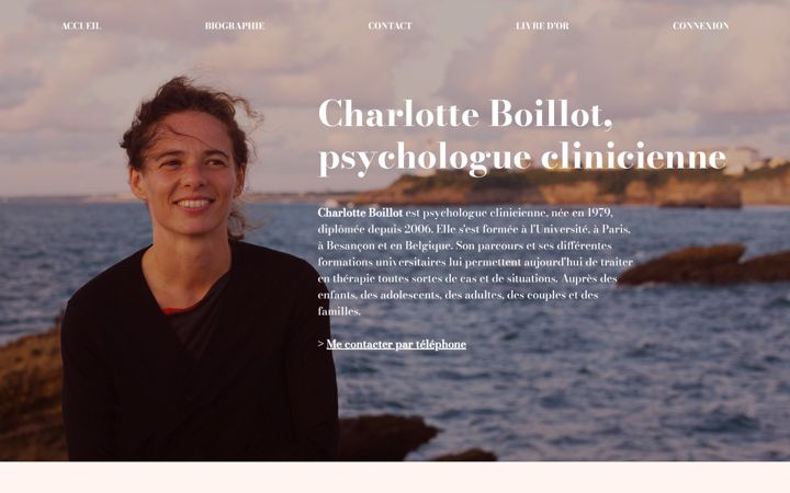 Screenshot of charlotteboillotpsychologue.com