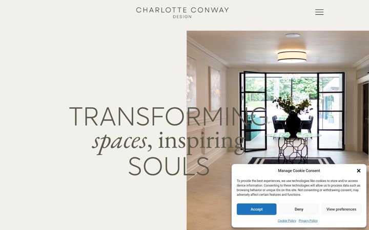 Screenshot ta' charlotteconwaydesign.co.uk