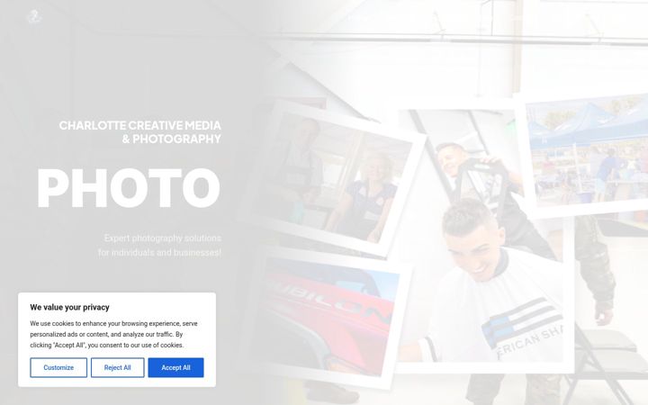 Screenshot of charlottecreativemedia.com