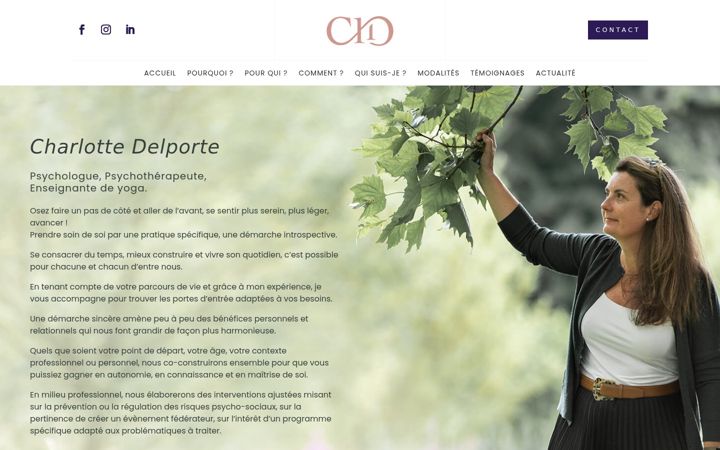 Screenshot of charlottedelporte.com
