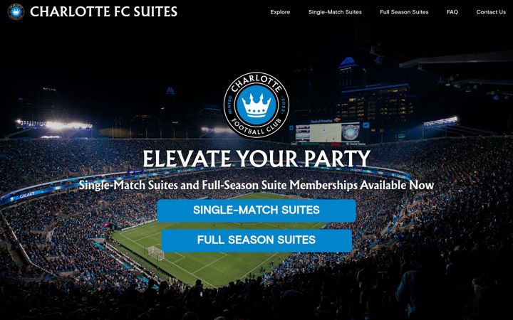 Screenshot of charlottefcsuites.com