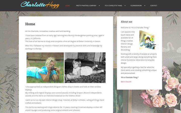 Screenshot ta' charlottehogg.co.uk