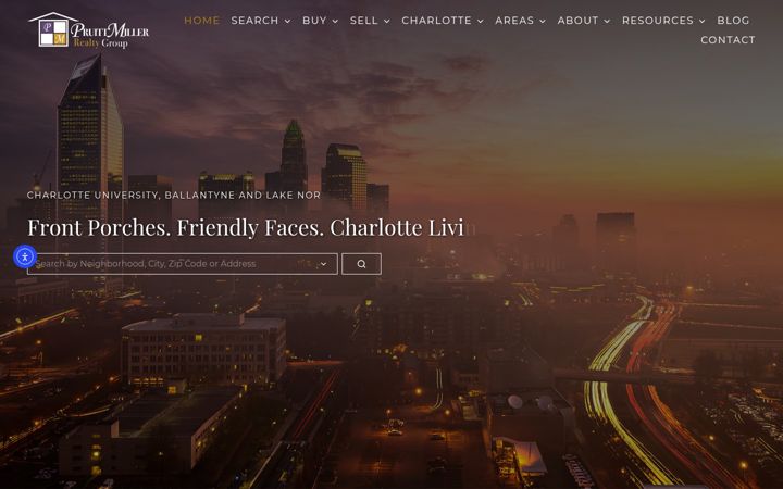 Screenshot of charlottehomes4professionals.com