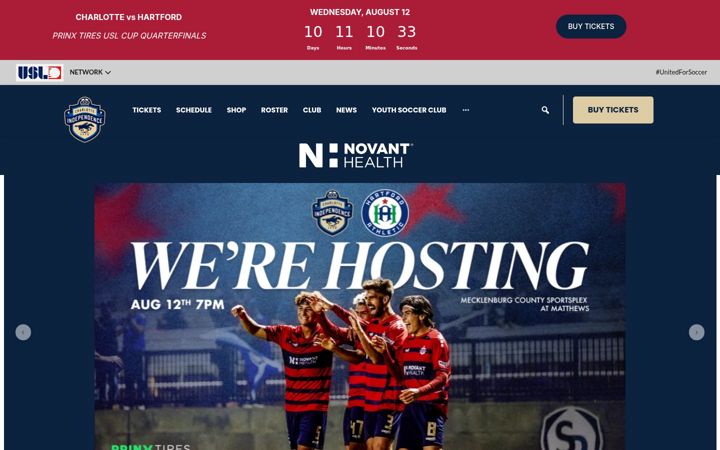 Screenshot of charlotteindependence.com