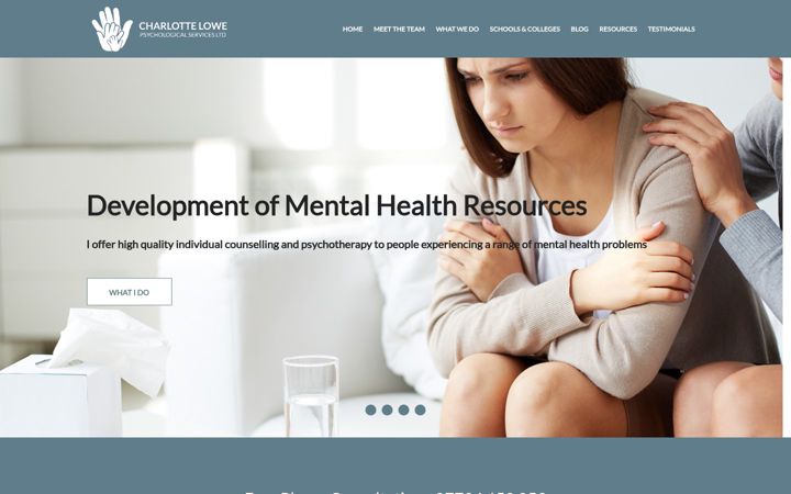 Screenshot ta' charlottelowepsychologicalservices.co.uk