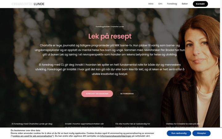 Posnetek zaslona charlottelunde.no