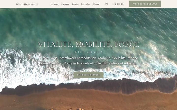 Screenshot of charlottemousset.com