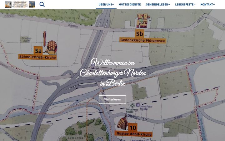 Captura de ecrã de charlottenburger-norden-evangelisch.de