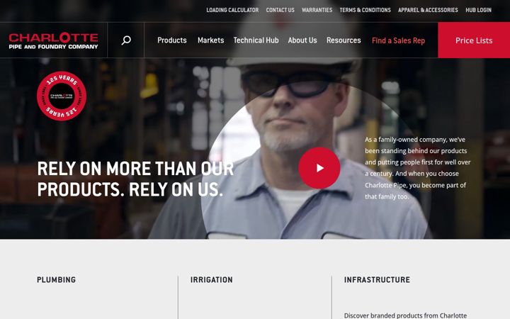 Screenshot of charlottepipe.com