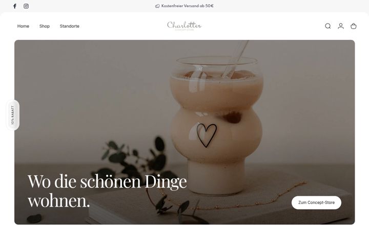 Screenshot of charlottes-concept-store.com