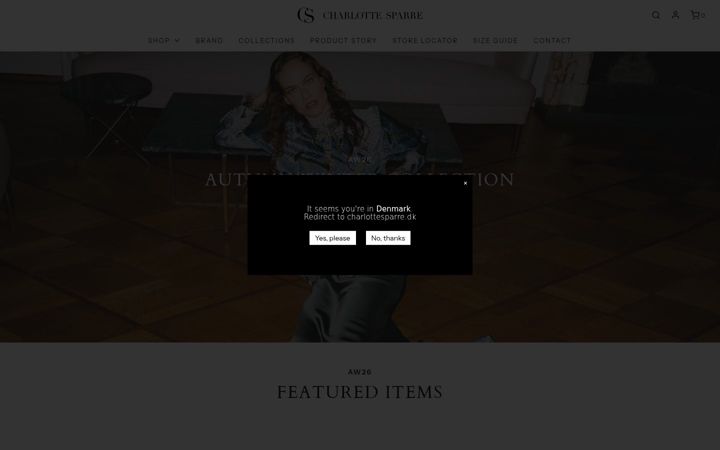 Screenshot of charlottesparre.com