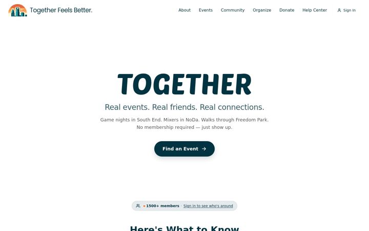 Screenshot of charlottetogether.com